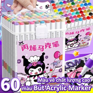 Bút Màu Acrylic Marker Cho Bé Học Sinh Vẽ Tranh, Trang Trí Đồ Dùng Học Tập, Quà Tặng Sinh Nhật
