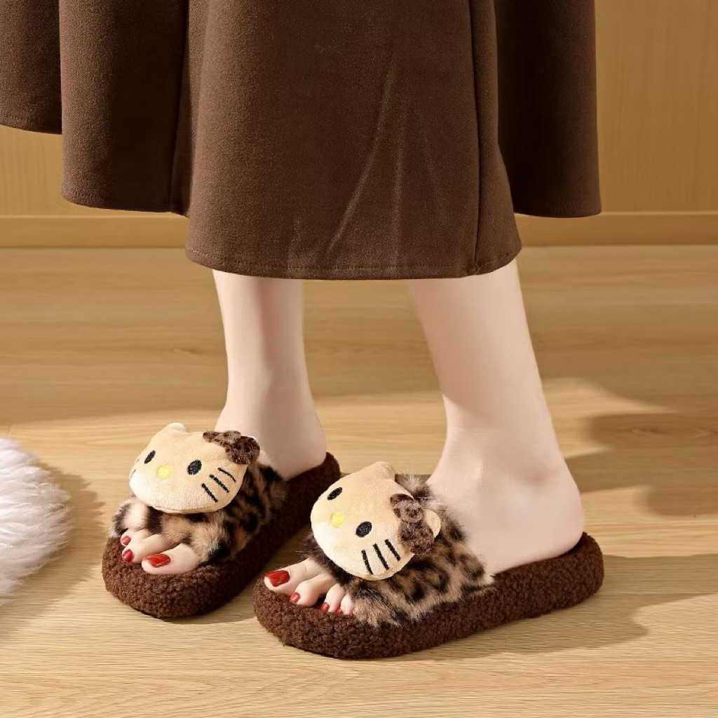 Dép Lông Vằn KIT Đế Su Đúc -Dễ Thương