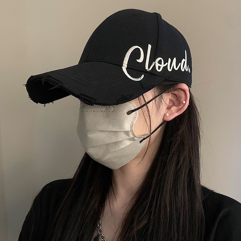 Mũ Lưỡi Trai Nam Nữ Form Cứng Chuẩn Thêu CLOUD Vintage Vải Kaki Unisex Mũ Đẹp Phối Đồ Hàn Quốc