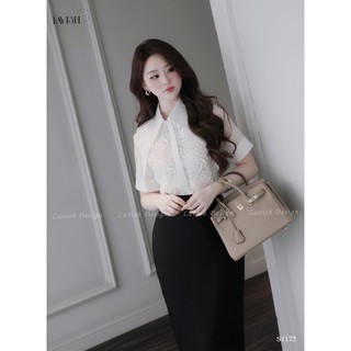 Set Áo Ren Phối Chân Váy Thanh Lịch – Chất Liệu Cao Cấp, Dáng Chuẩn Sang Trọng | Lavish Design - S1172