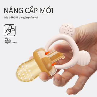 Youkebei Túi nhai ăn dặm cho bé  silicone từ 4 tháng tuổi giúp bé tập nhai an toàn túi núm nhai hoa quả cho bé