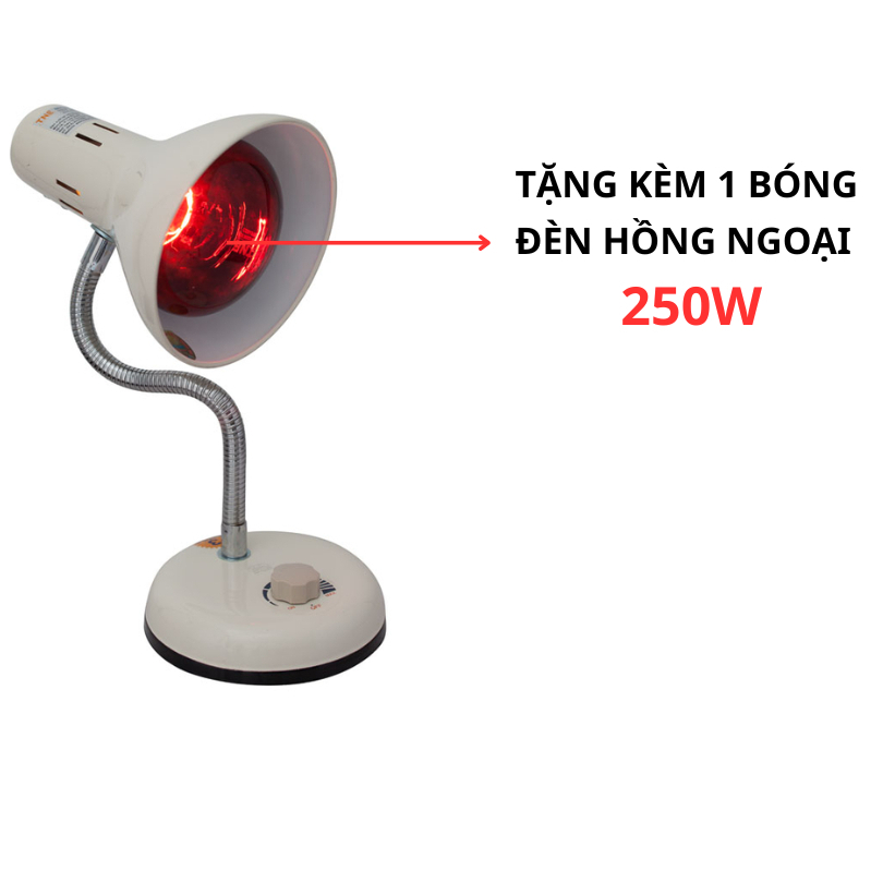 [VOUCHER 30K MB] Đèn hồng ngoại TNE Medilamp có chiết áp kèm bóng 250W, giúp giãn mạch máu, đau thắt cơ, đau viêm khớp