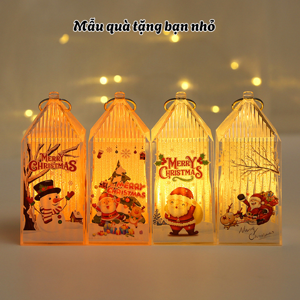 Đèn ngủ mini Giáng Sinh dễ thương – đồ trang trí Noel ông già tuyết, cây thông, người tuyết, quà tặng doanh nghiệp trang