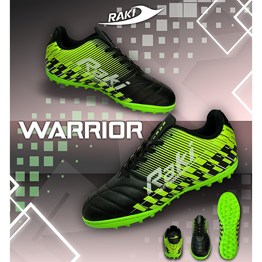 Giày Đá Bóng Sân Cỏ Nhân Tạo RAKI WARRIOR – Đế Cao Su Kép - Đinh Trụ ...