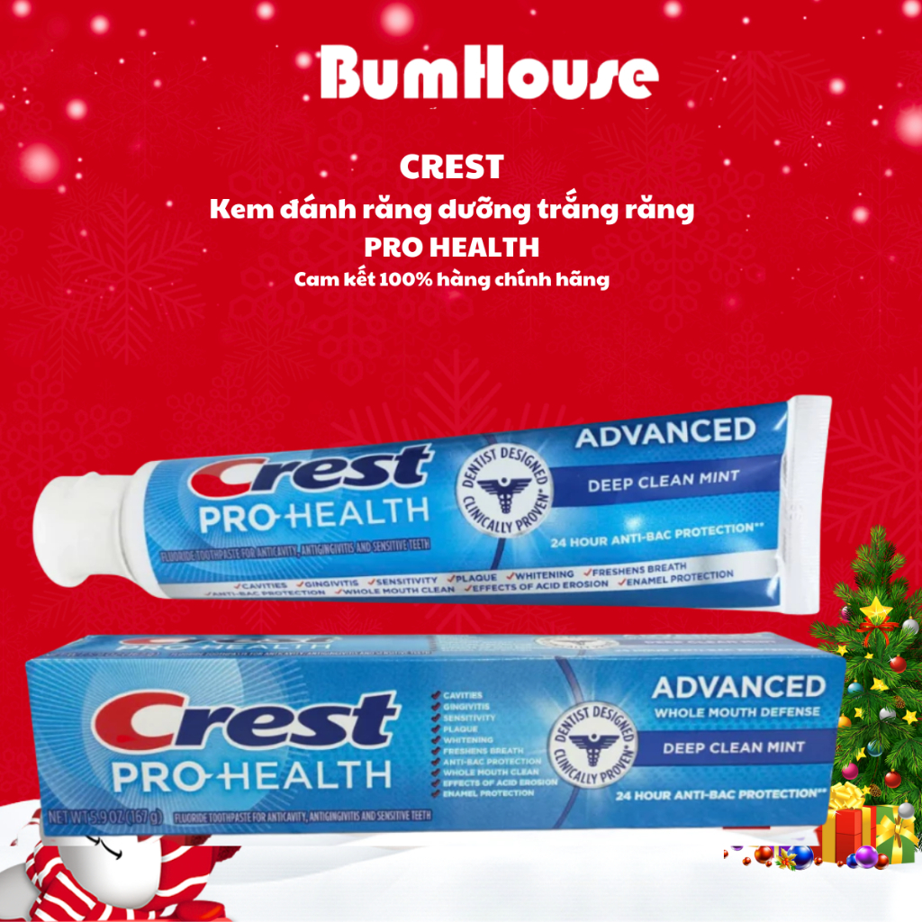[HÀNG MỸ] Kem đánh răng Crest Pro Health Advanced Deep Clean Mint Hỗ ...