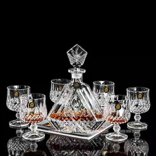 Bộ BÌNH 6 LY RƯỢU NGOẠI, CHIVAS, WHISKY, ROCK thủy tinh pha lê cao cấp HỘP QUÀ TẶNG sang trọng