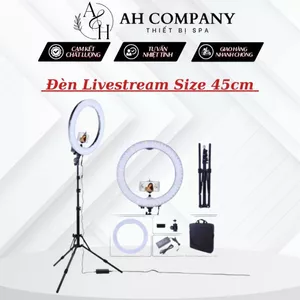 Đèn Livestream Size 45 Đi Kèm Chân Đỡ Đèn Bằng Sắt Siêu Sáng, Sử Dụng Siêu Tiện Lợi