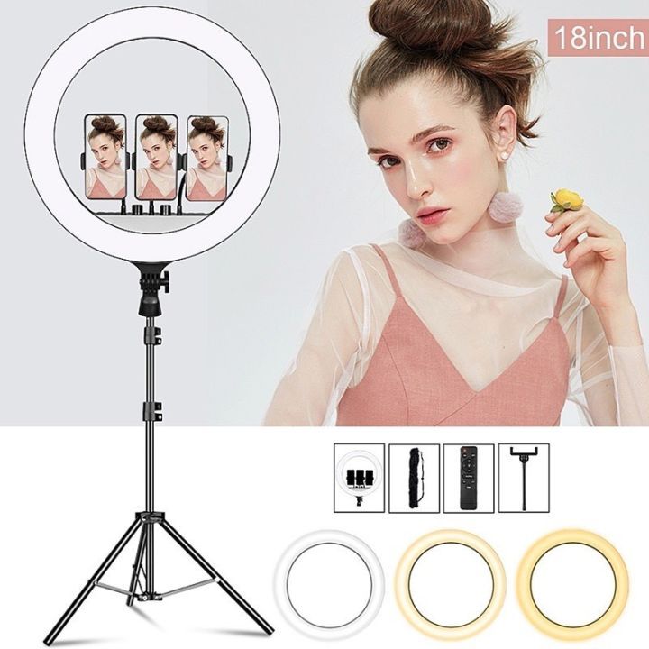 Đèn Livestream Size 45 Đi Kèm Chân Đỡ Đèn Bằng Sắt Siêu Sáng, Sử Dụng Siêu Tiện Lợi