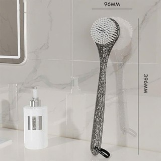 Cọ Tắm BÍ NGÔ SÓNG NƯỚC 2IN1 Cao Cấp - Cọ Tắm 2 Mặt Cán Acrylic Tẩy Tế Bào Chết, Massage Cơ Thể Hiệu Quả🛁