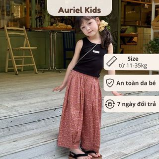 Áo Ba Lỗ Cho Bé Gái, Áo Ba Lỗ Thiết Kế Trơn Đơn Giản Chất Liệu Cotton Mềm Mại