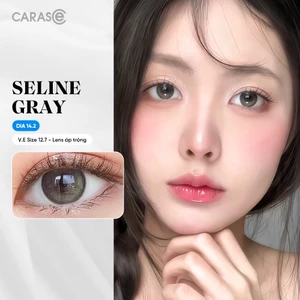 Kính áp tròng khoá ẩm 1 Ngày Màu Xám Tro Ombre CARASE, Lens cận SELINE GRAY