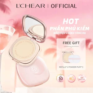 Phấn Phủ Nén Chống Nắng SPF30 PA+++ LCHEAR, Phấn Phủ Kiềm Dầu, Chống Nước, Nâng Tông 8g