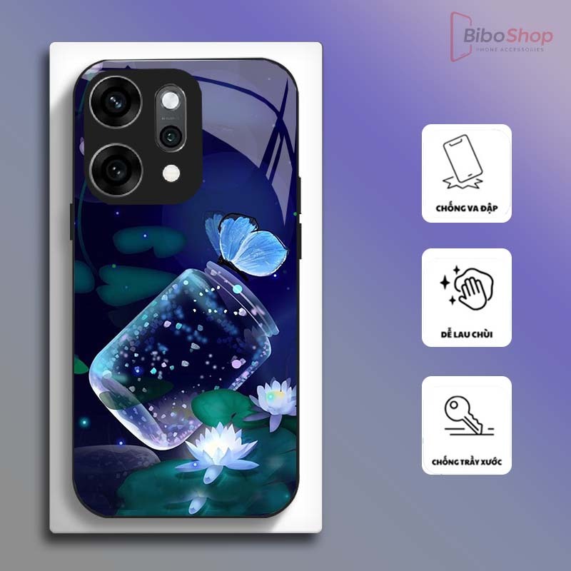 Ốp Lưng cho OPPO RENO 14 5G/ RENO 14F/ RENO 14 PRO 5G Hoa Sen Nghệ Thuật – Thiết Kế Sang Trọng, Chống Trầy Xước Cao Cấp
