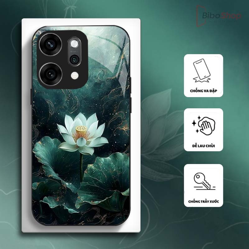 Ốp Lưng cho OPPO RENO 14 5G/ RENO 14F/ RENO 14 PRO 5G Hoa Sen Nghệ Thuật – Thiết Kế Sang Trọng, Chống Trầy Xước Cao Cấp