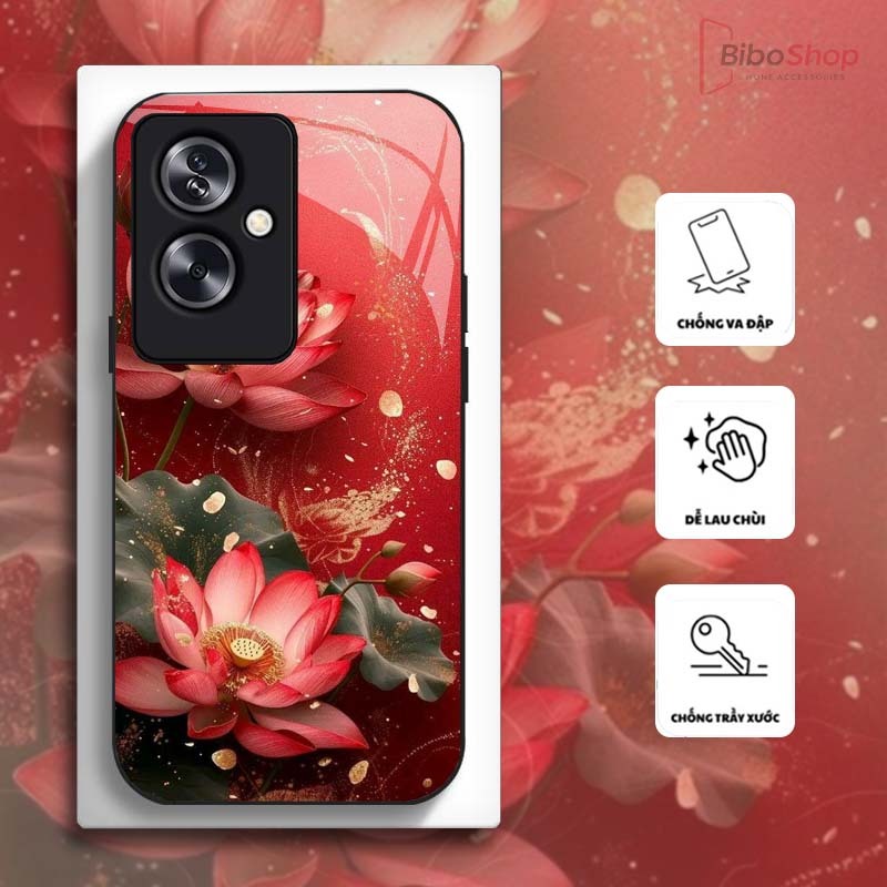 Ốp Lưng cho OPPO RENO 11F 5G Hoa Sen Nghệ Thuật – Thiết Kế Sang Trọng, Chống Trầy Xước Cao Cấp