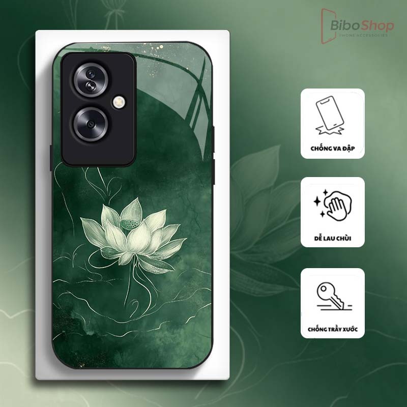 Ốp Lưng cho OPPO RENO 11F 5G Hoa Sen Nghệ Thuật – Thiết Kế Sang Trọng, Chống Trầy Xước Cao Cấp