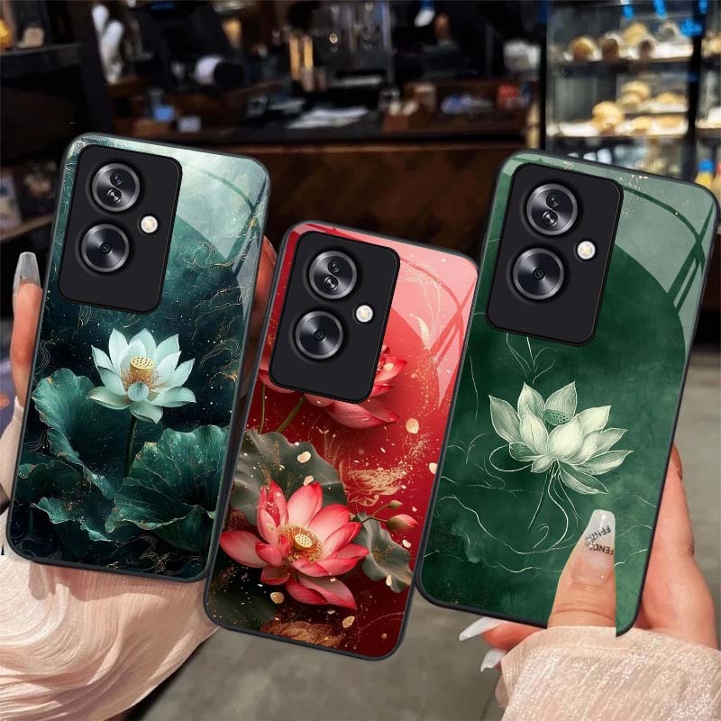 Ốp Lưng cho OPPO RENO 11F 5G Hoa Sen Nghệ Thuật – Thiết Kế Sang Trọng, Chống Trầy Xước Cao Cấp