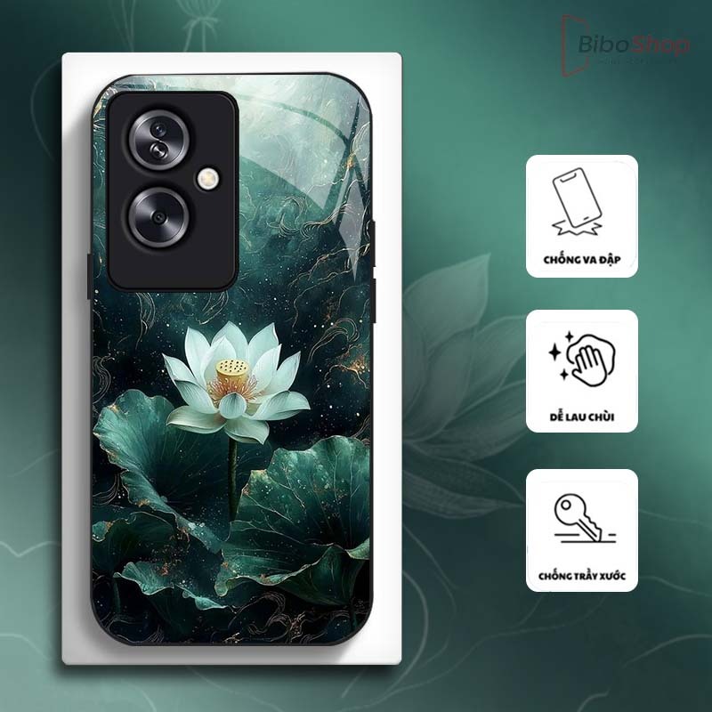 Ốp Lưng cho OPPO RENO 11F 5G Hoa Sen Nghệ Thuật – Thiết Kế Sang Trọng, Chống Trầy Xước Cao Cấp