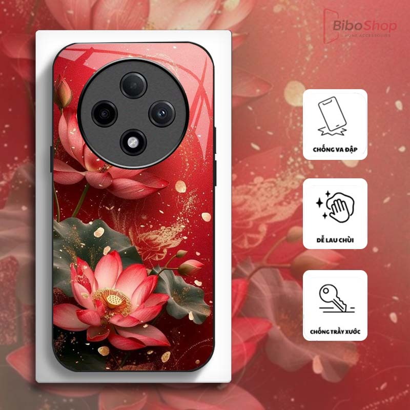 Ốp Lưng cho OPPO RENO 12F 5G Hoa Sen Nghệ Thuật – Thiết Kế Sang Trọng, Chống Trầy Xước Cao Cấp