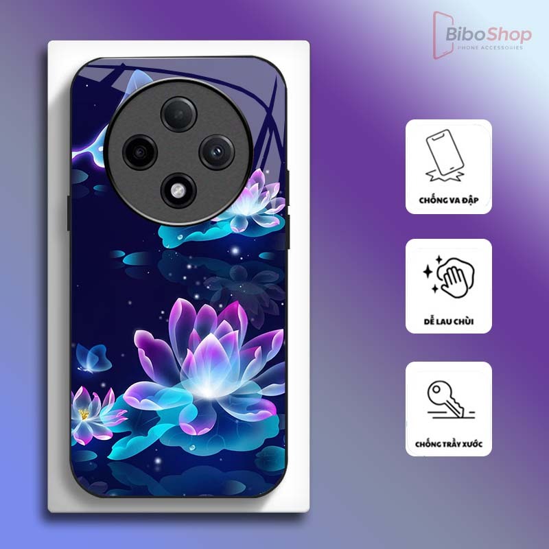 Ốp Lưng cho OPPO RENO 12F 5G Hoa Sen Nghệ Thuật – Thiết Kế Sang Trọng, Chống Trầy Xước Cao Cấp