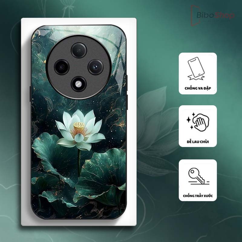 Ốp Lưng cho OPPO RENO 12F 5G Hoa Sen Nghệ Thuật – Thiết Kế Sang Trọng, Chống Trầy Xước Cao Cấp