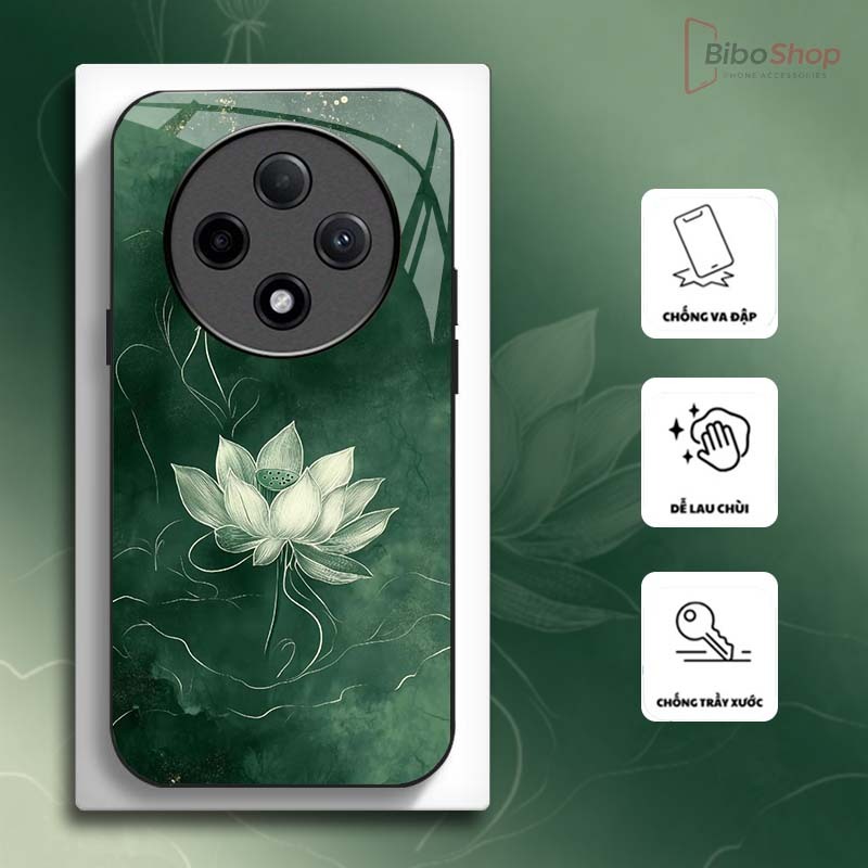 Ốp Lưng cho OPPO RENO 12F 5G Hoa Sen Nghệ Thuật – Thiết Kế Sang Trọng, Chống Trầy Xước Cao Cấp