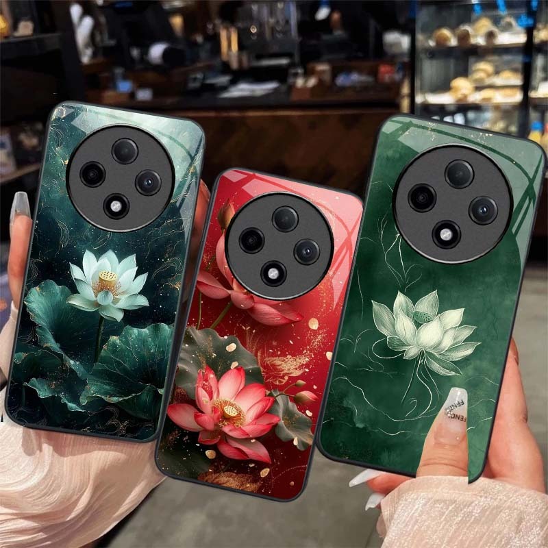 Ốp Lưng cho OPPO RENO 12F 5G Hoa Sen Nghệ Thuật – Thiết Kế Sang Trọng, Chống Trầy Xước Cao Cấp
