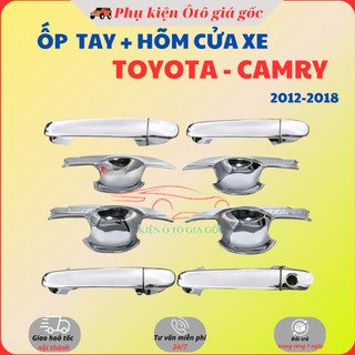 Ốp tay nắm, hõm cửa Xe Toyota Camry 2008 - 2018 - Mẫu Mạ Crom cao cấp