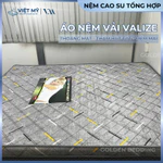 Nệm Cao su tổng hợp Việt Mỹ màu Xám, nệm Cao su giá rẻ đủ kích thước kết hợp vải Gấm thoáng khí — ảnh 2