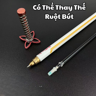 Bút Đồ Chơi Anime Demon Slayer Ngòi 0.5mm Mực Đen,Ngòi Bút Thay Thế Được-Bút Bi Đồ Chơi Anime Nhật Bản Kimetsu No YaiBa