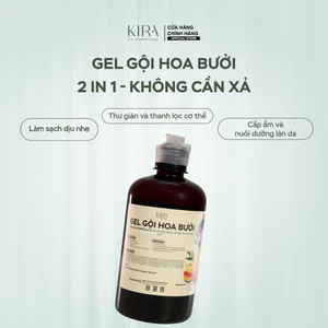 Gel Gội Hoa Bưởi Hữu Cơ Mộc Ân – 500ml Nuôi dưỡng – Làm sạch – Phục hồi nang tóc từ thiên nhiên