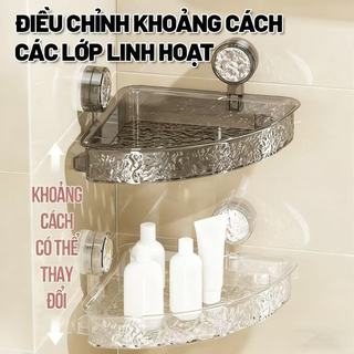 ZiinLife Kệ Nhà Tắm Đa Năng Hút Chân Không Gắn Tường. Không Cần Khoan, Chất Liệu Chống Gỉ Sét