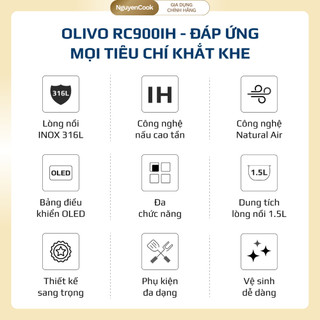 [CHÍNH HÃNG] Nồi Cơm Điện RC900IH Công Nghệ Cao Tần IH – Chống Dính, 18 Chế Độ Nấu – Bảo Hành 2 Năm