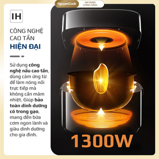 Full Bộ Phụ Kiện Nồi cơm điện RC900IH–1.5L Inox 316L chống dính, 18 chế độ nấu thông minh NGUYENCOOK