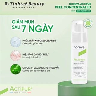 Serum kiềm dầu dành cho da dầu mụn và da dầu mụn nhạy cảm Noreva Actipur Peel Concentrated 30ml