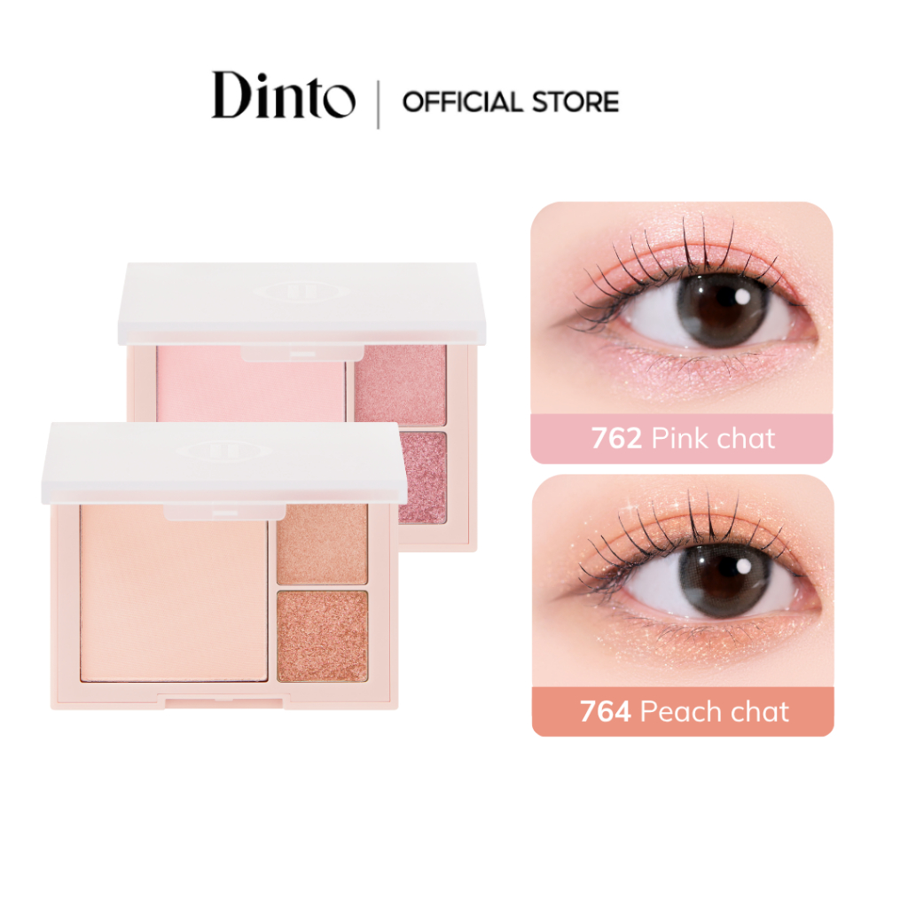 Bảng phấn mắt và má hồng Dinto Cheeck&Eye Multi-Use Pallte 3 màu