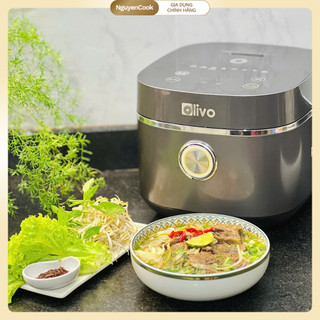 Full Phụ Kiện Nồi Cơm Điện OLIVO RC86 1.5L – Inox 304 Chống Dính, 10 Chế Độ, Tách Đường NGUYENCOOK