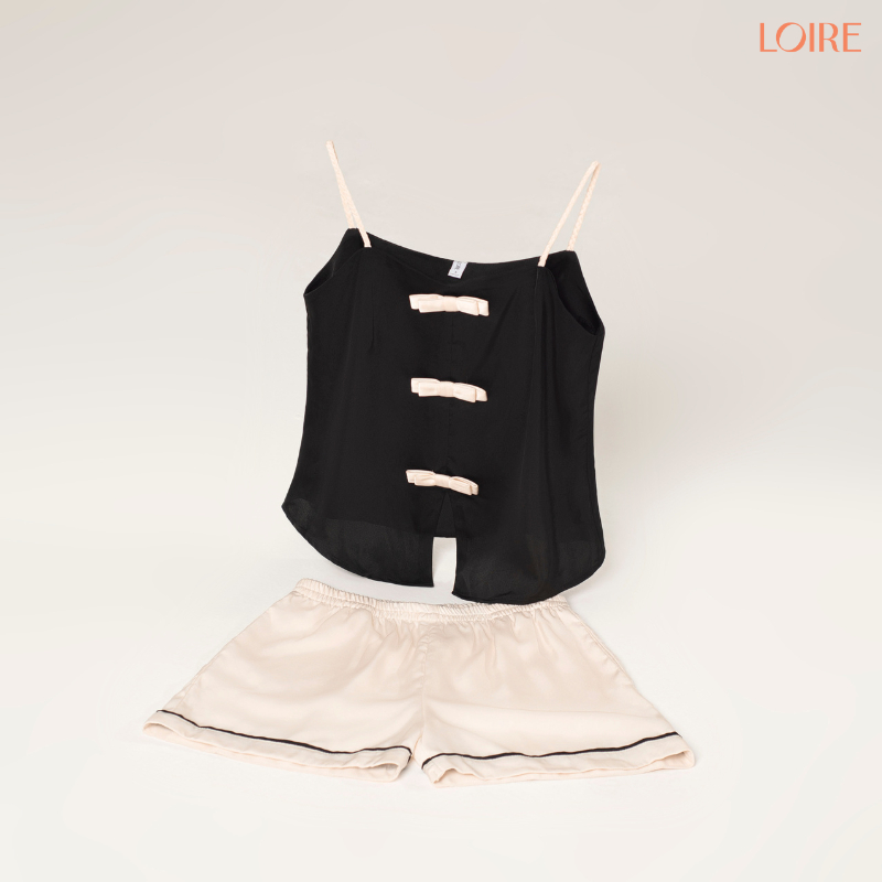 [YÊN&YÊU]Đồ Ngủ Nữ Loire FDMN250322 Chất Lụa Pháp 2 Dây Cao Cấp