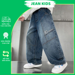 Quần Jean Dáng Xuông Cho Bé Trai – Style Năng Động, Form Chuẩn, Vải Mềm