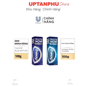 Kem đánh răng Closeup White Now - Trắng Bật Tông 3X TỨC THÌ với Công nghệ Ánh Sáng Xanh 100g