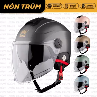 Mũ bảo hiểm nửa đầu 2 kính Royal M778K chính hãng | Size M L XL, Bảo hành 12 tháng Nam nữ đi xe máy