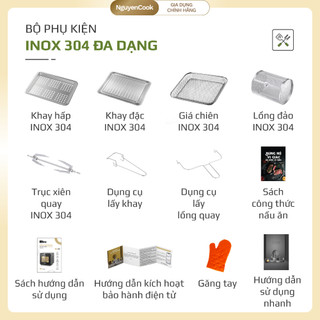 [Chính Hãng] Nồi Chiên Hơi Nước Đa Năng OLIVO SF16 PRO – 70 Chế Độ, Inox 304 - NguyenCook
