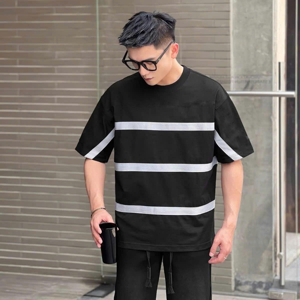 Áo thun Stee Cổ tròn họa tiết sọc ngang RSP Localbrand ICVCVNI Unisex