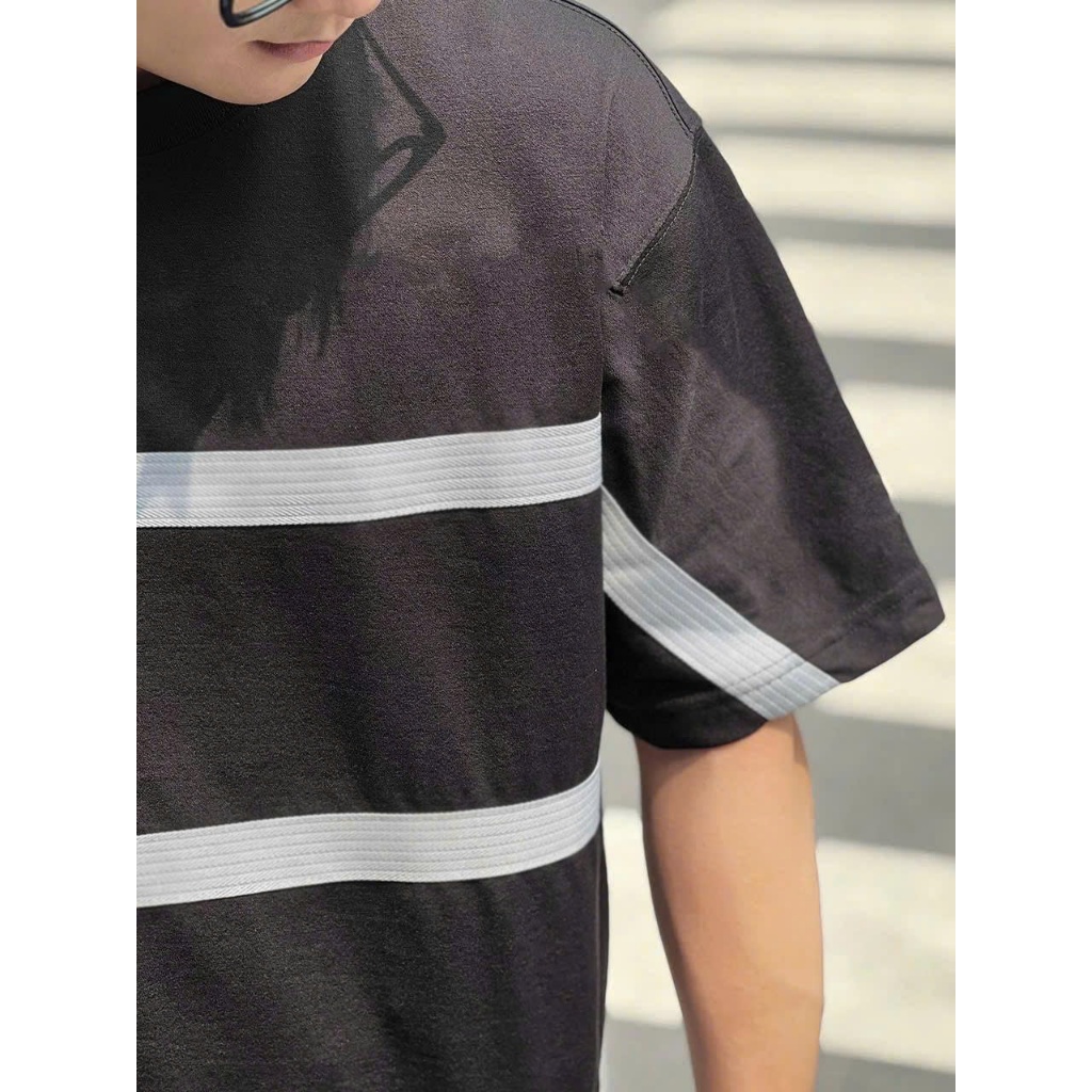 Áo thun Stee Cổ tròn họa tiết sọc ngang RSP Localbrand ICVCVNI Unisex