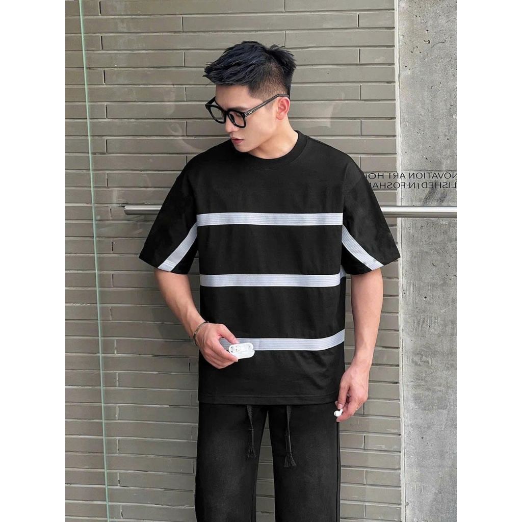 Áo thun Stee Cổ tròn họa tiết sọc ngang RSP Localbrand ICVCVNI Unisex