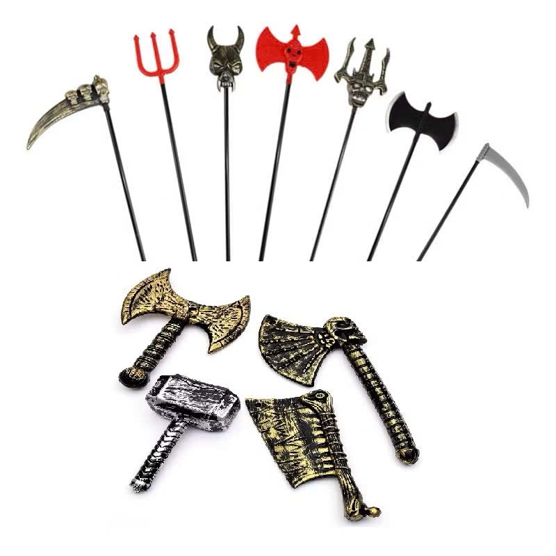 Phụ kiện hóa trang halloween- đồ chơi vũ khí bằng nhựa