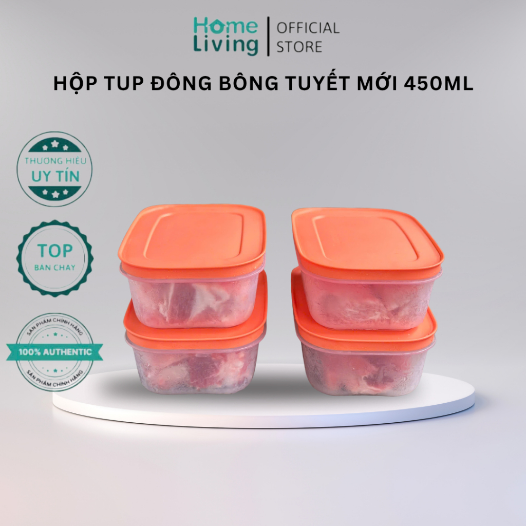 Hộp Đông Cứng Dập Bông Tuyết Mới TUPPERWARE 450ML (Lẻ Không Hộp) Màu ...