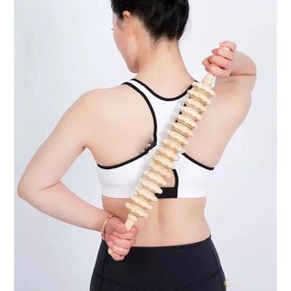 Cây Massage Gỗ 9 Con Lăn Cao Cấp - Cây Lăn Massage Giúp Giảm Mỡ Bụng, Thư Giản Cơ Bắp, Lưu Thông