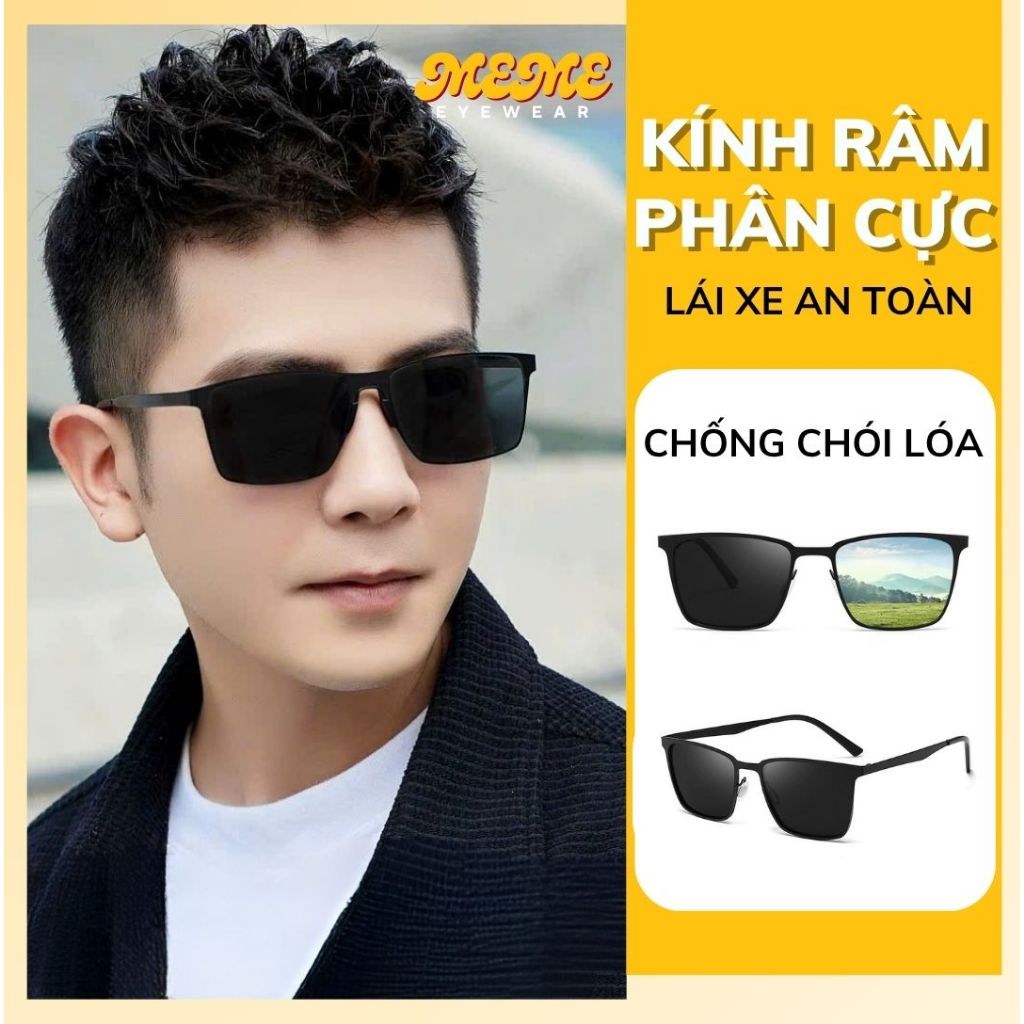 Kính râm phân cực nam lái xe chống chói chống loá đèn xe đi đường bụi ...