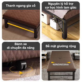 PANDA giường gấp gọn có bánh xe  căn hộ nhỏ văn phòng nghỉ trưa bệnh viện phòng ngủ ghép nối